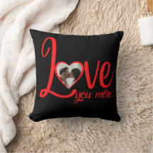 Personalised Love You More Red & Black