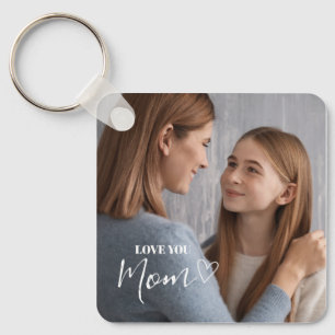 Personalised Love You Mum Photo Key Ring