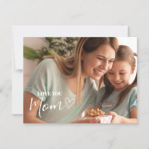 Personalised Love You Mum Photo Postcard