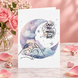 Personalised Love You to the Moon and Back Card