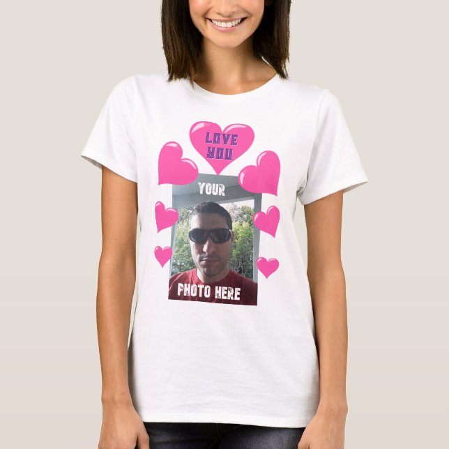 Personalised Love You Valentine T-Shirt (Front)
