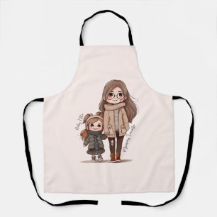 Personalised Lovely Mother and Daughter Apron