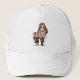 Personalised Lovely Mother and Daughter Trucker Hat