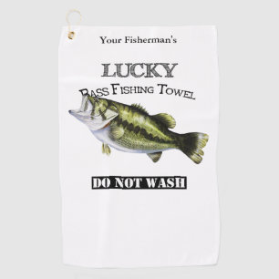 Personalised Lucky Bass Fishing Towel