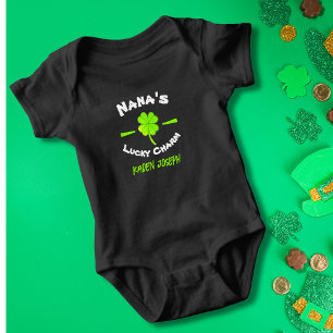 Personalised Lucky Charm St. Patrick's Day Baby Bodysuit