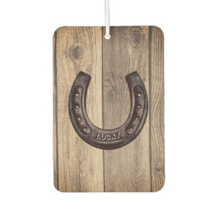 Personalised Lucky Horseshoe Car Air Freshener