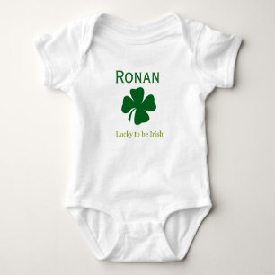 Personalised Lucky to be Irish Baby Body Suit Gift Baby Bodysuit