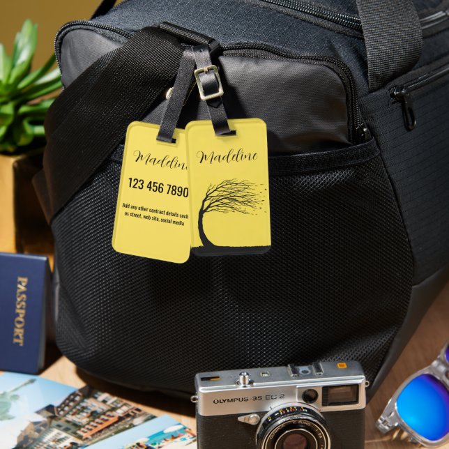 Personalised Luggage Tag (Front & Back)