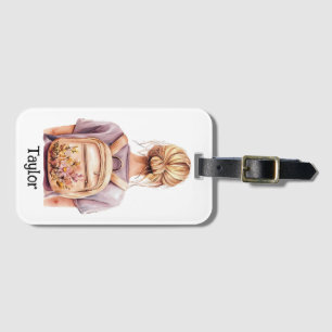 Personalised Luggage Tag – Blonde Woman