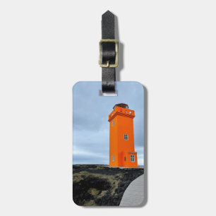 Personalised luggage tag - Iceland lighthouse