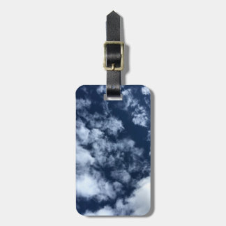 Personalised luggage tag - sky