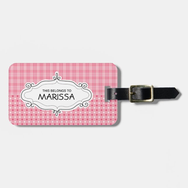 Personalised Luggage Tags (Front Horizontal)