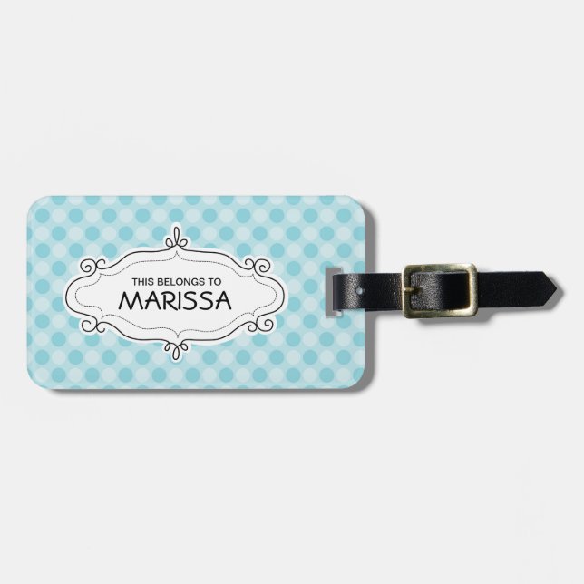 Personalised Luggage Tags (Front Horizontal)