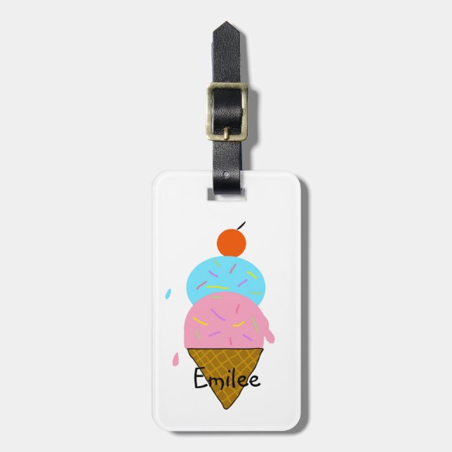 Personalised Luggage Tags for Kids (Front Vertical)