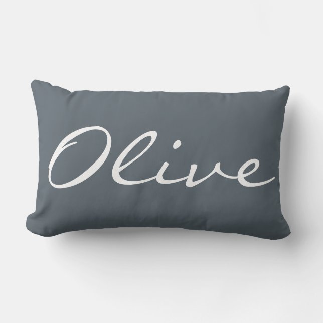 Personalised Lumbar Throw Pillow (Front)