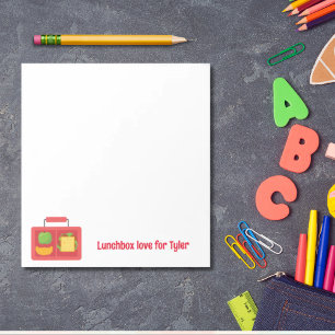 Personalised Lunchbox Love Notes Back to school