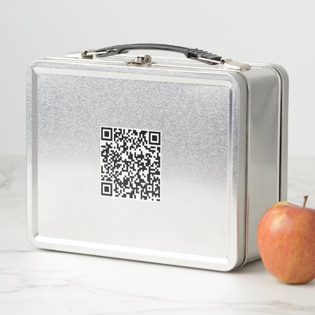 Personalised Lunchbox with Scannable QR Code (In Situ)