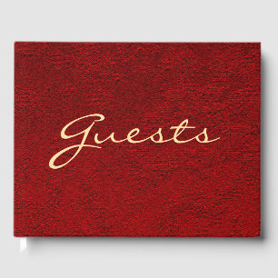 Personalised Luxurious Royal Velvet Print Guest Book