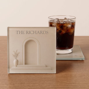 Personalised Luxury Architectural Glass Coaster