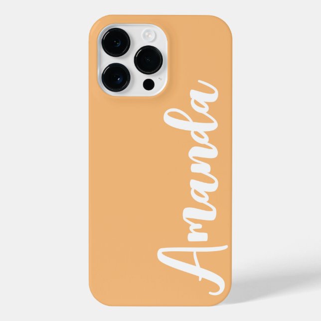 Personalised Luxury Custom Name Monogram iPhone  Case (Back)