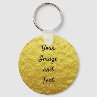 Personalised luxury golden foil key ring
