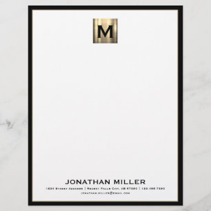  Personalised Luxury Monogram Letterhead