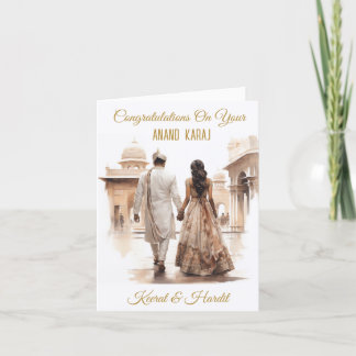 Personalised Luxury Sikh Wedding Card