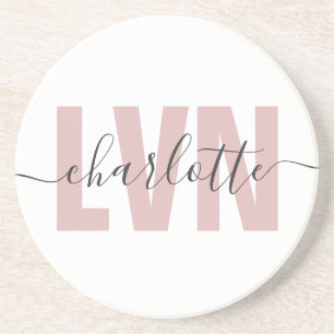 Personalised LVN Licensed Vocational Nurse Chic Coaster