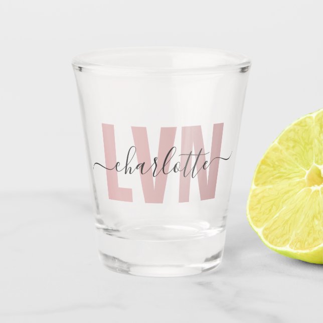 Personalised LVN Licensed Vocational Nurse Chic Shot Glass (Front)
