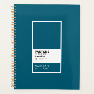 Personalised Lyons Blue Notebook Custom Name Planner