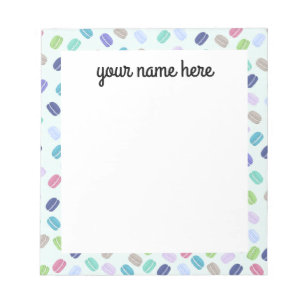 Personalised Macarons Notepad
