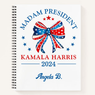 Personalised Madam President Kamala Harris Notebook