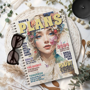 Personalised Magazine Cover Goals Quotes Planner