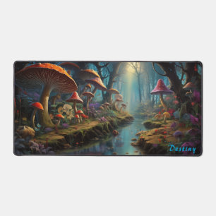 Personalised Magic Mushroom Forest Desk Mat
