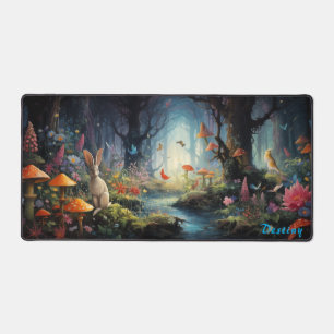Personalised Magic Mushroom Forest Desk Mat
