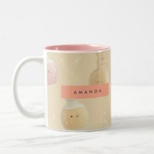 Personalised Magic Potion Bottle Pattern Two-Tone Coffee Mug