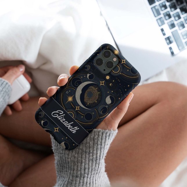 Personalised Magical Celestial Moon And Stars Case-Mate iPhone Case (Creator Uploaded)