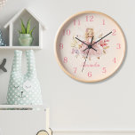 Personalised Magical Fairy Floral Garden Pixie  Clock<br><div class="desc">Add a touch of enchantment to your little one's room with our Personalised Magical Fairy Floral Garden Pixie Clock! This delightful clock is the perfect way to add whimsy and charm to their space while helping them learn to tell time. Crafted with care and attention to detail, our clock features...</div>