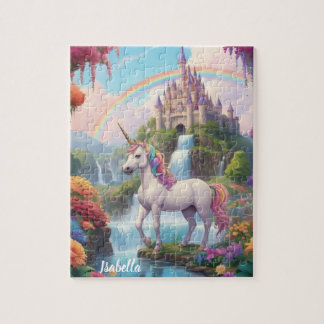 Personalised Magical Fairy Tale Unicorn Jigsaw Puzzle