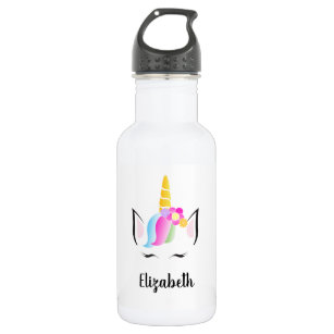 Personalised Magical Unicorn Water Bottle with Mod