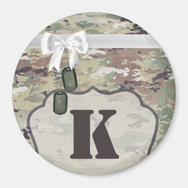 Personalised Magnet Army OCP Camo Uniform Camoflag (Front)