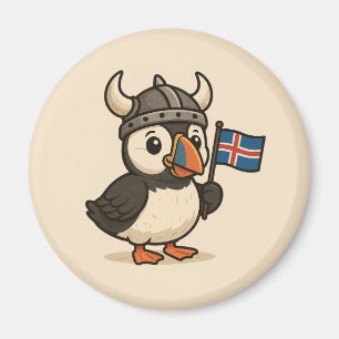 Personalised magnet - Iceland puffin