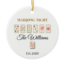 Personalised Mahjong Christmas
