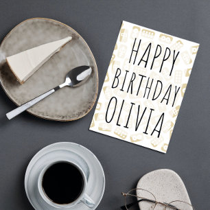 Personalised Mahjong tiles happy birthday card