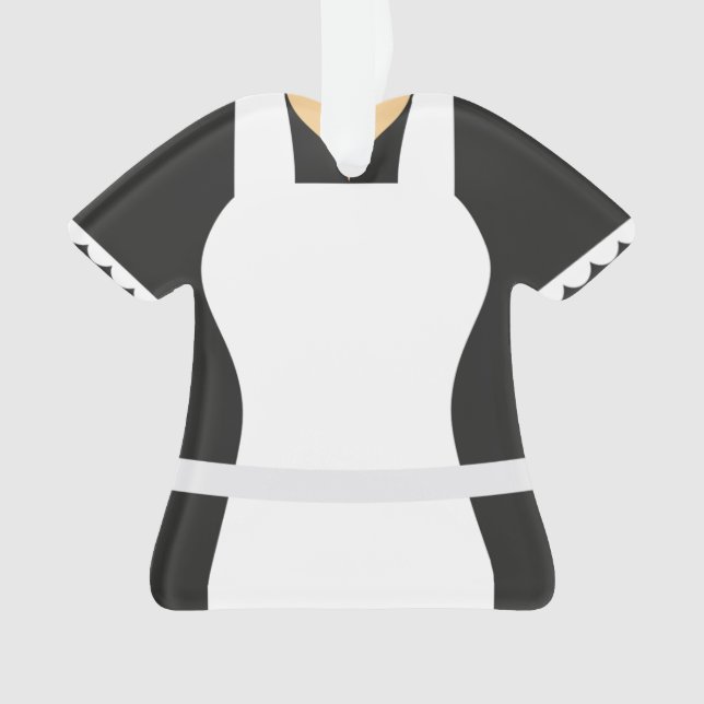 Personalised Maid Christmas Holiday Ornament (Front)