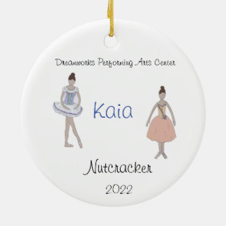 Personalised Maid/Flower/Marzipan Nutcracker Ceramic Ornament