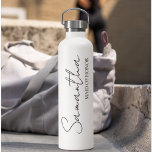 Personalised Maid Of Honour Gift Ideas Water Bottle<br><div class="desc">Looking for the perfect way to show your Maid of Honour just how much she means to you? Explore our collection of personalised Maid of Honour gifts, exclusively available on Zazzle! Whether she's been your confidante, your supporter, or your right-hand woman throughout your journey to the aisle, these thoughtful gifts...</div>