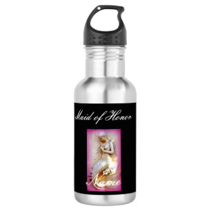 Personalised maid of honour mermaid 532 ml water bottle