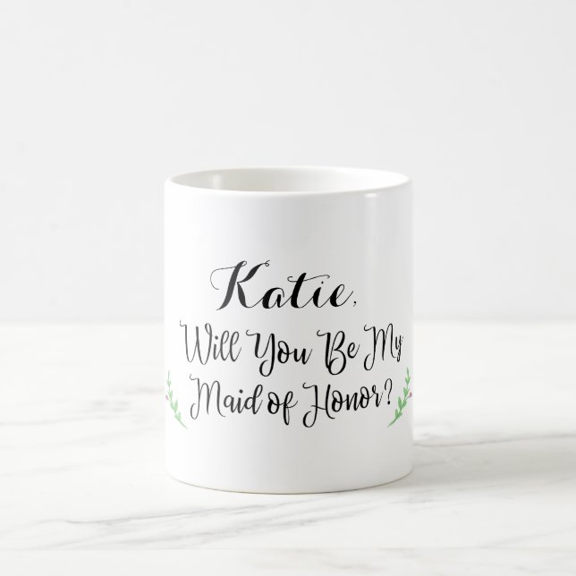 Personalised Maid of Honour Mug (Center)