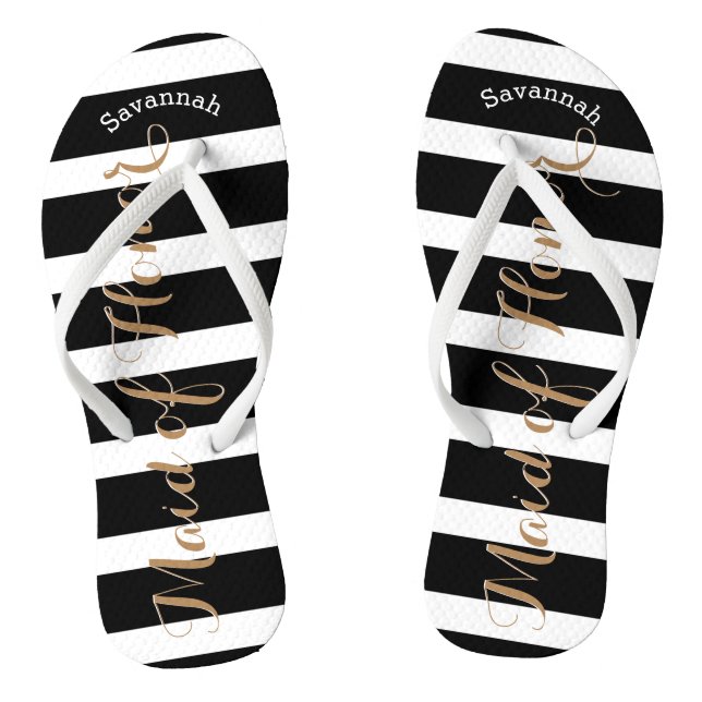 Personalised Maid of Honour or Any Colour Thongs (Footbed)